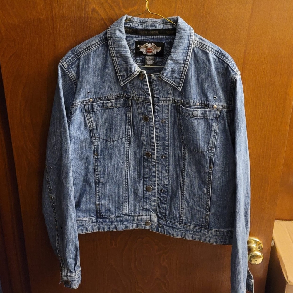 Harley Davidson Denim Jacket - Picture 6 of 7